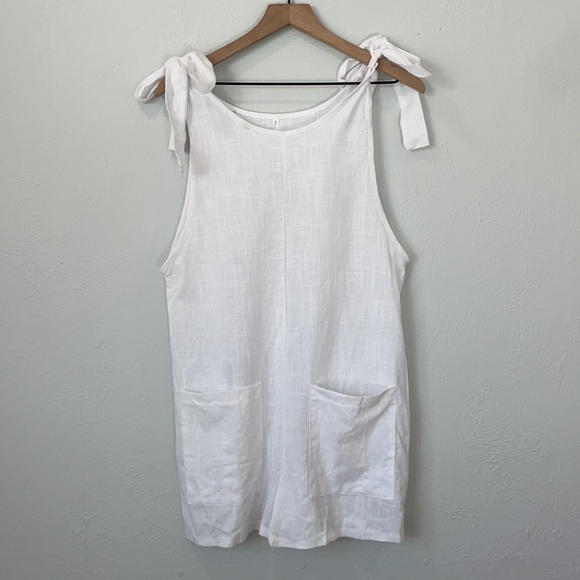 White sheer jumpsuit size s - Picture 4 of 6